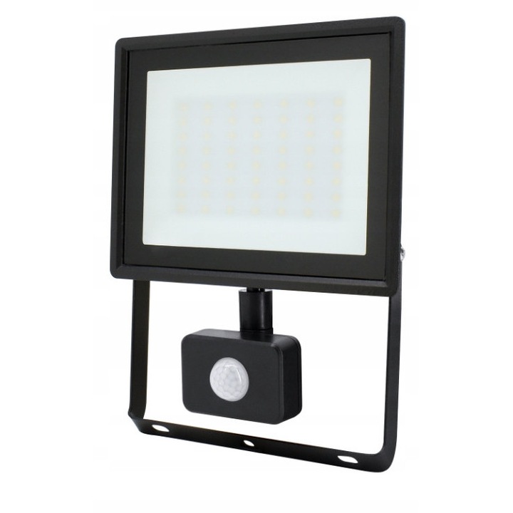 Proiector LED Bemko Kastel 50W, 4320 lumeni, IP65, negru, 235x180x53mm