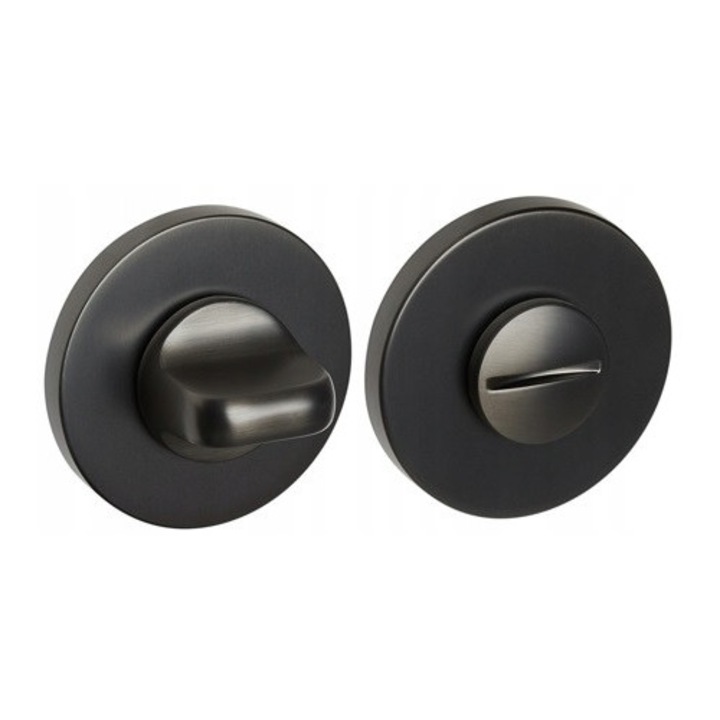 Rozeta FIT rotundă, VDS, finisaj antracit, set 2 bucăți, diametru 51mm, grosime 6mm
