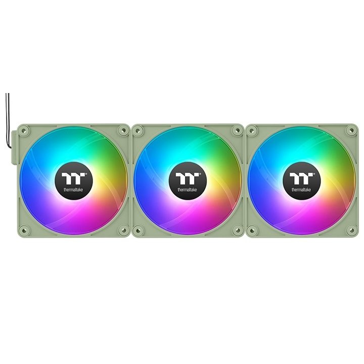 Ventilator PC Thermaltake CT140 EX Reverse ARGB Sync, set 3 bucati, 14cm, verde Matcha