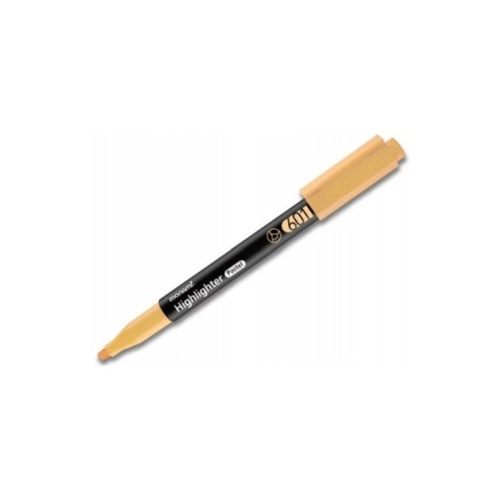 Тънък маркер Monami, пастелно оранжев, 1 брой