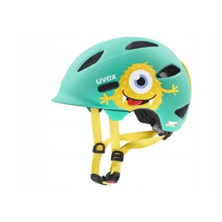Uvex Oyo Style gyermek védősisak, Monster Lagoon dizájn, S (50-54 cm), kiváló szellőzés, fokozott védelem