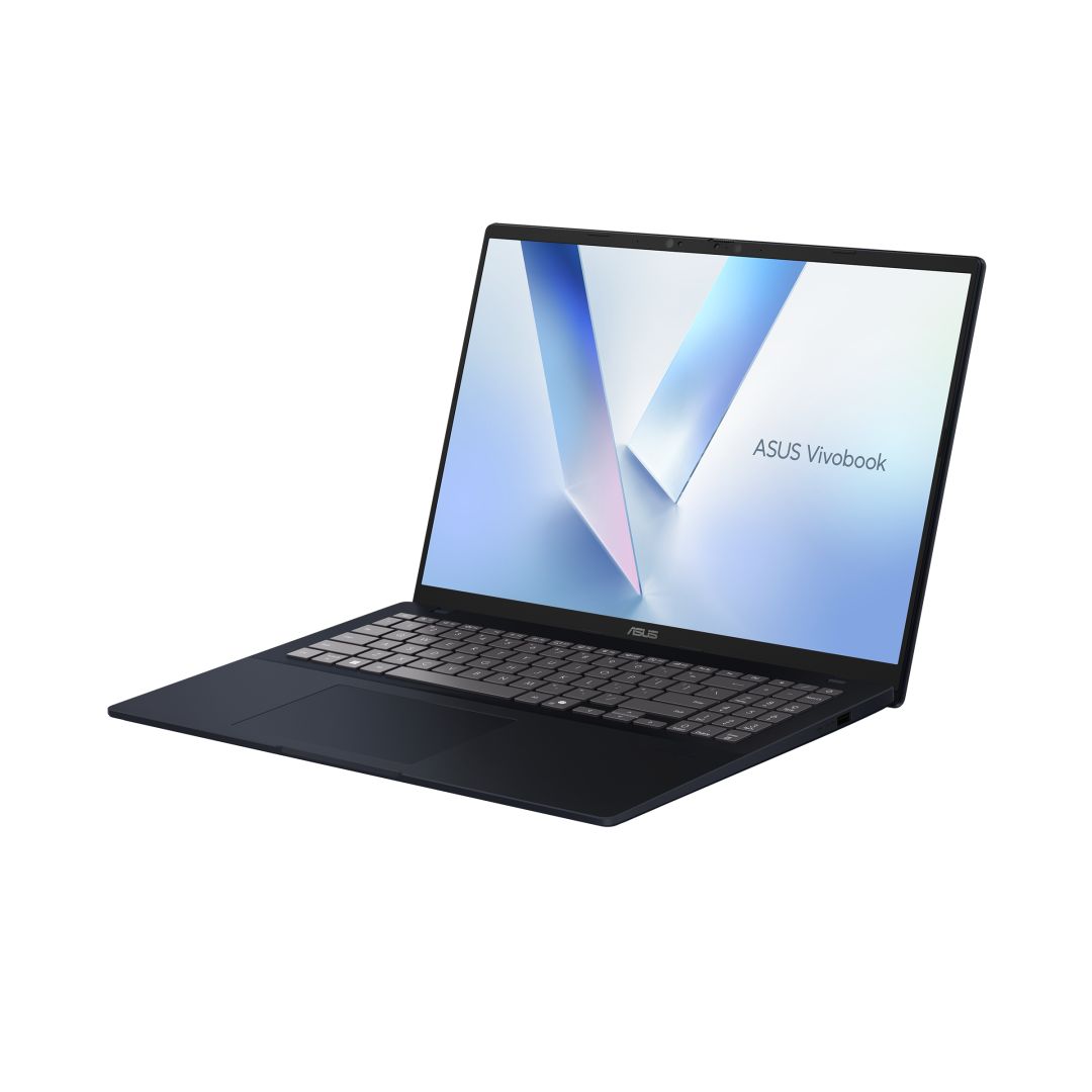 Laptop Asus X1607CA-MB058, Intel Core Ultra 5-225H, 16GB LPDDR5X, 512GB SSD, ecran 16" 1920×1200 mat, Intel Arc 130T, fara sistem de operare, Quiet Blue, 1,88 kg