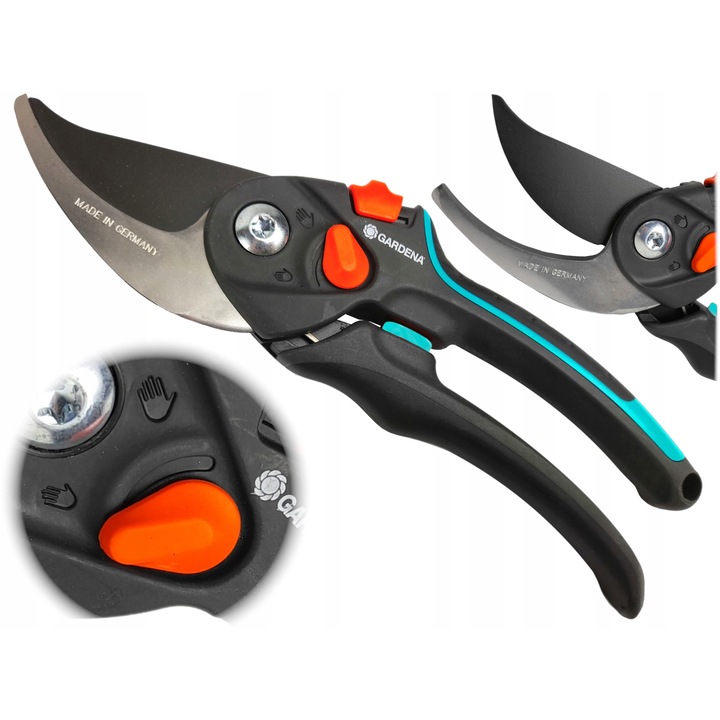 Foarfeca de gradina Gardena PremiumCut Pro Flex, 24mm, manere ergonomice, lamă din otel, ajustabila S-XL