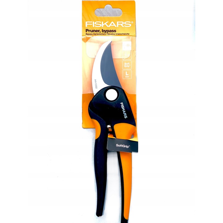 Fiskars Bypass metszőolló L, ergonomikus, 24 mm kapacitás, Soft Grip nyéllel