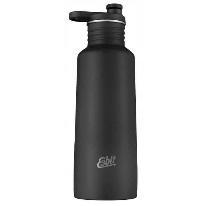 Sticlă turistică Esbit Pictor, 750ml, negru, 24x7.7cm