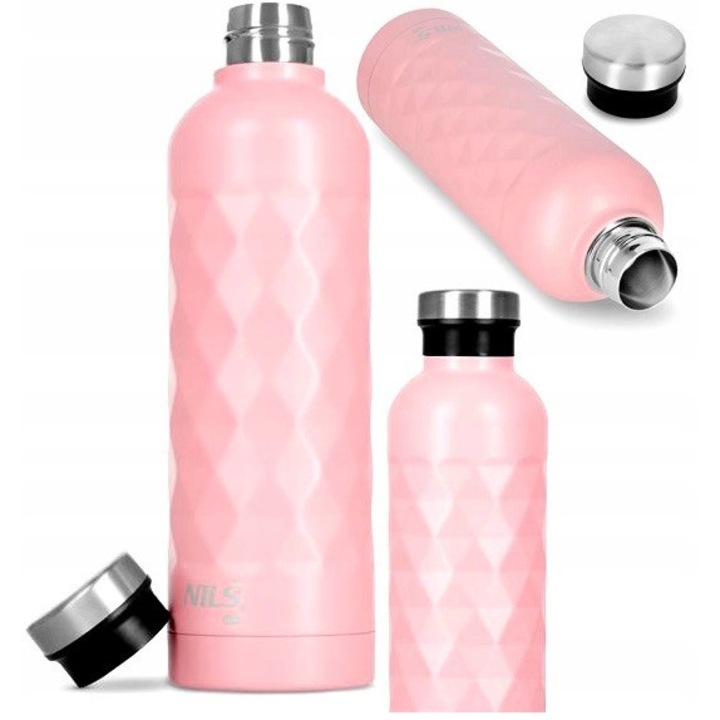 Butelie Termos Nils Camp NC3805 750ml Roz - Izolare 24h