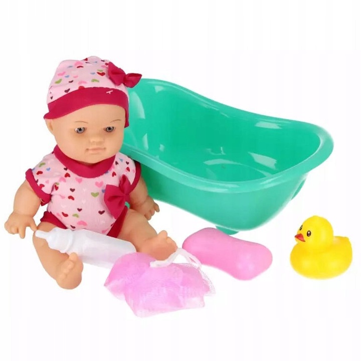Кукла Бебе Mega Creative 25см, с вана и аксесоари, многоцветна, 3 години