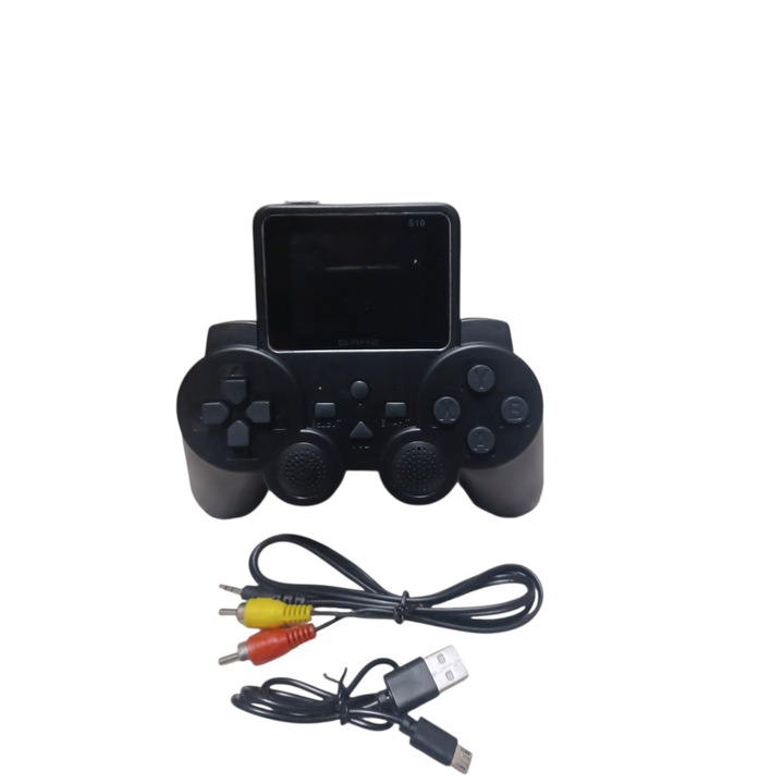 Consola De Jocuri 520 In 1, Controller Gamepad, Jocuri Clasice, Rezolutie Ecran 320 x 240, Acumulator 1020mAh, Reincarcabil, Litiu, Cablu De Incarcare, Cablu Conectare TV, Vision XXI