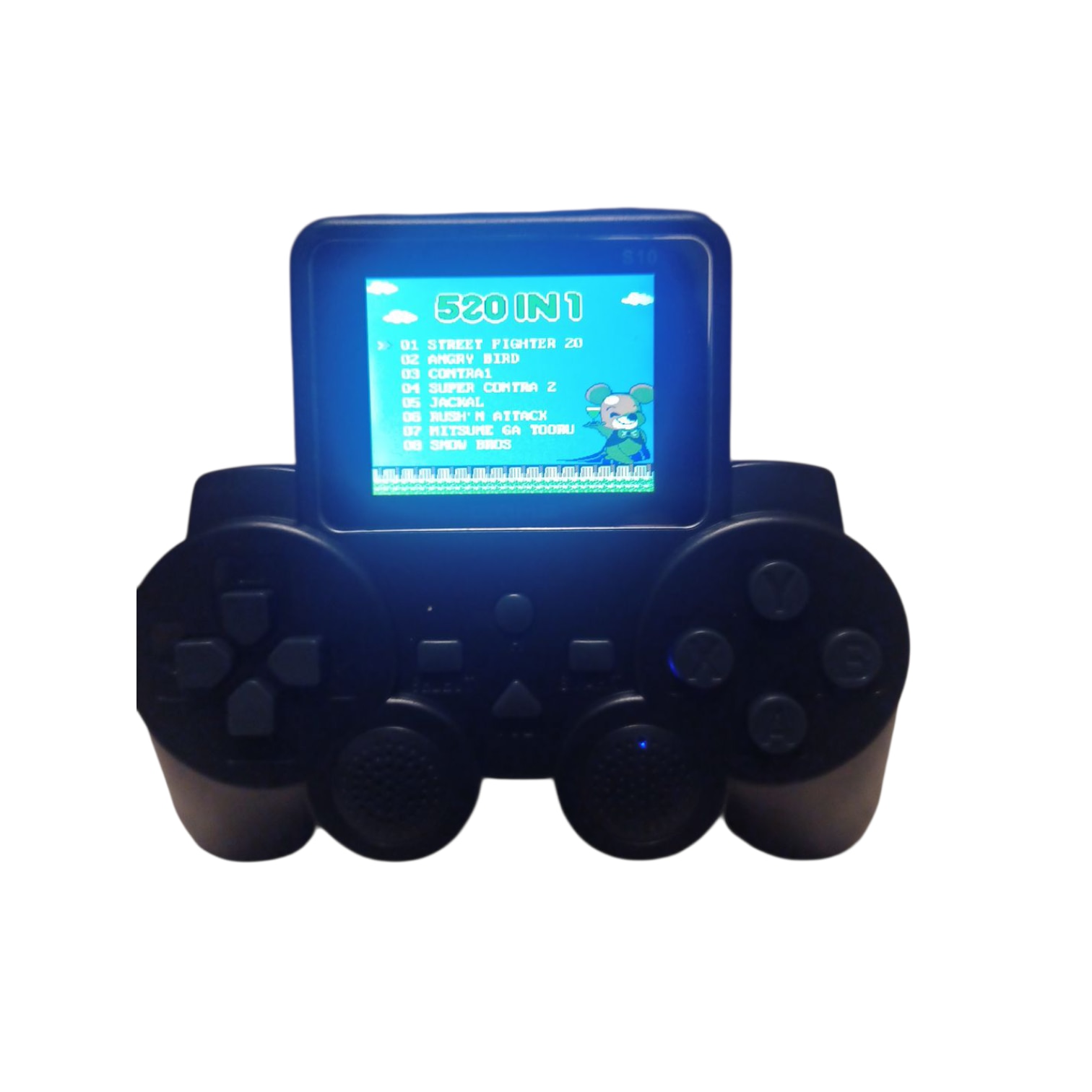 Consola De Jocuri 520 In 1, Controller Gamepad, Jocuri Clasice, Rezolutie Ecran 320 x 240, Acumulator 1020mAh, Reincarcabil, Litiu, Cablu De Incarcare, Cablu Conectare TV, Vision XXI
