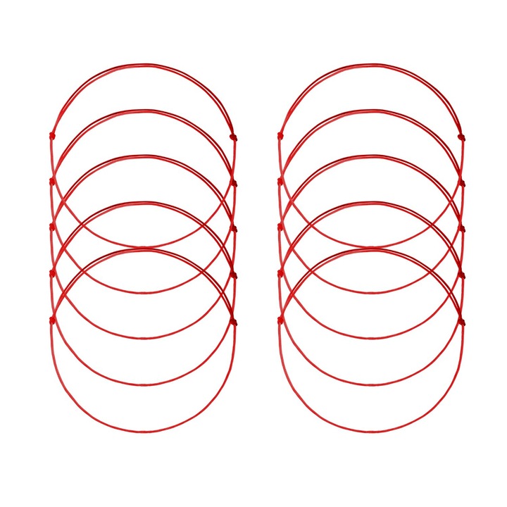 Set 10 bratari ata rosie simpla martisor