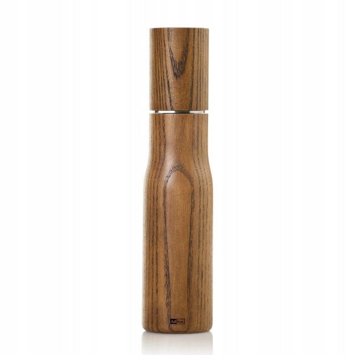 Rasnita manuala AdHoc Levo L, lemn de frasin, 27cm inaltime, 6, 5cm diametru, pentru sare si piper