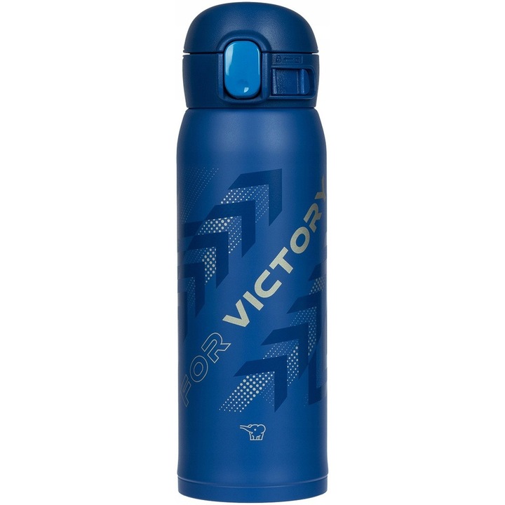 Cana termică Zojirushi, 0.48L, inox, albastru închis, durabilă, 205g
