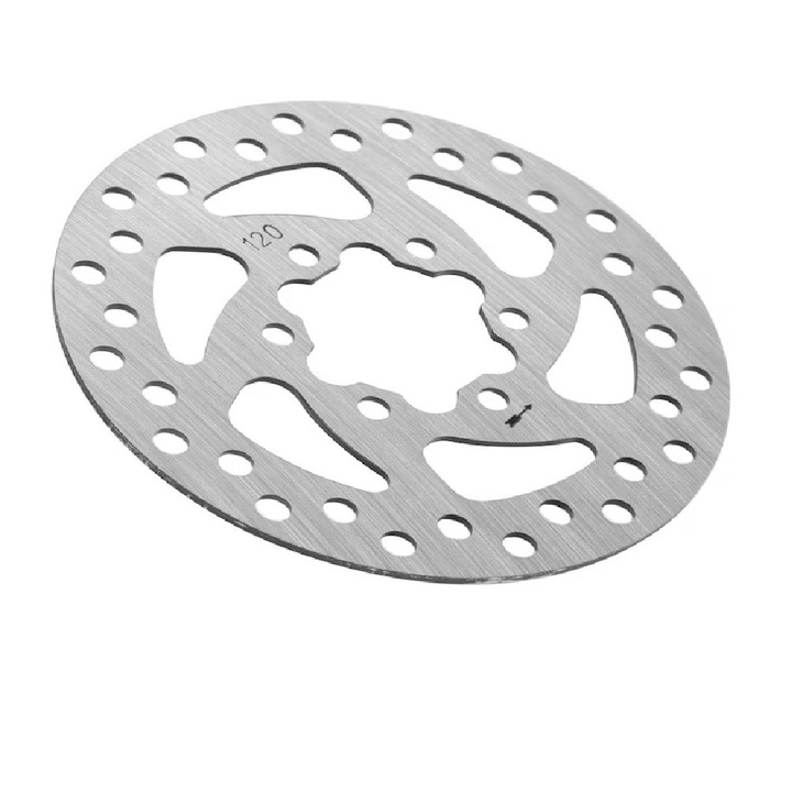 Disc frana pentru Kugoo KuKirin G2 PRO, 120mm, argintiu, set 6 suruburi