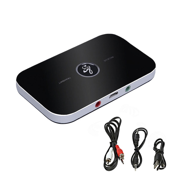 Adaptor Bluetooth 5.0 VDSTAR 2-in-1 receptor si transmitator negru