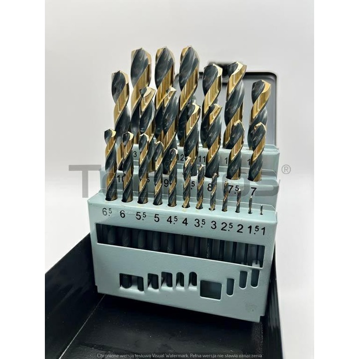 25 db-os HSS-G Steern fúrókészlet 1-13 mm, fémhez, különböző méretek