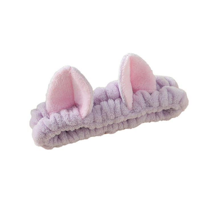 Bentita par VDSTAR, urechi pisica, plus, mov, elastic