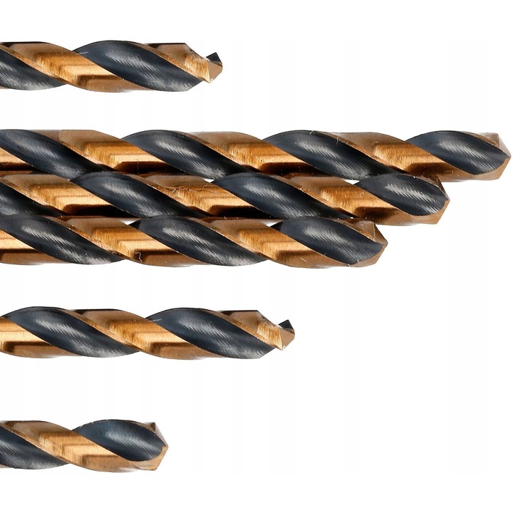 Set de 10 burghie TORRO GOLD HSS 1.3mm pentru metal, Tabla