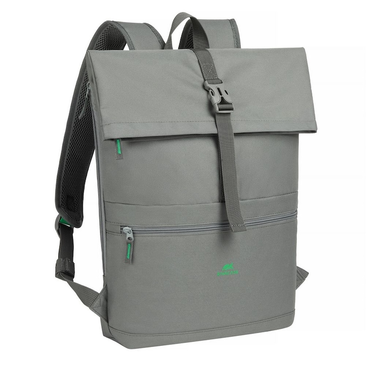 RivaCase 5567 Gremio Eco Rolltop 15L раница 15 "6" Сива, 289358, Чанта за лаптоп