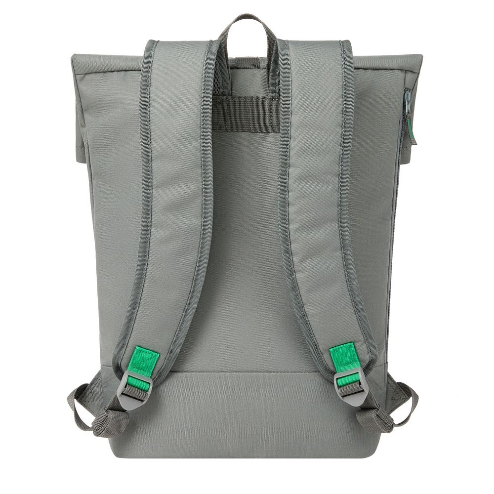Rucsac RivaCase Gremio Eco Rolltop 15L 15,6", gri, 430x280x135mm