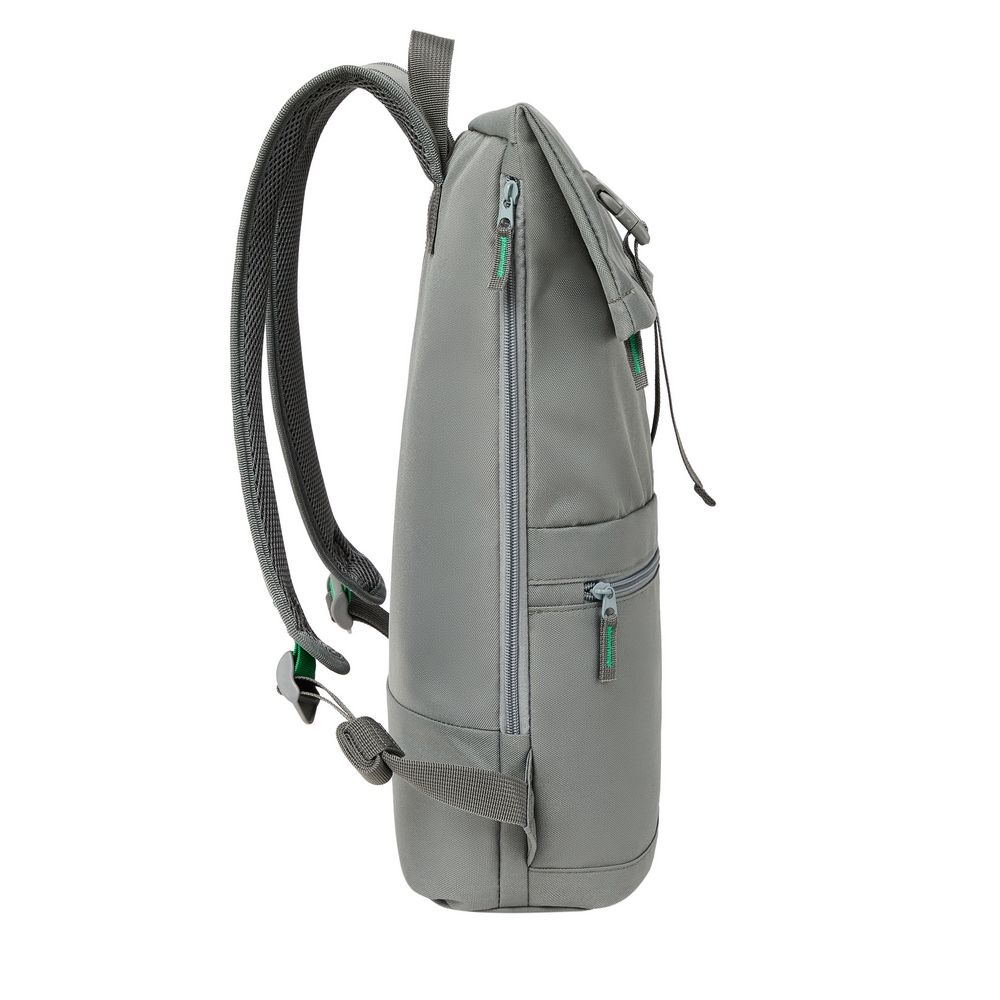 Rucsac RivaCase Gremio Eco Rolltop 15L 15,6", gri, 430x280x135mm