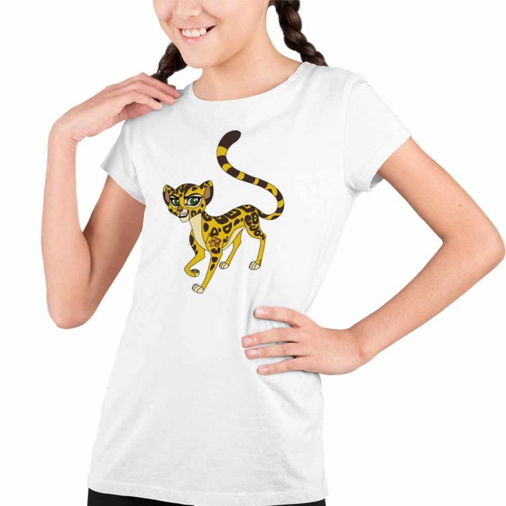 Tricou Copii Fete Fuli Garda Felina Lion Guard, Fehér