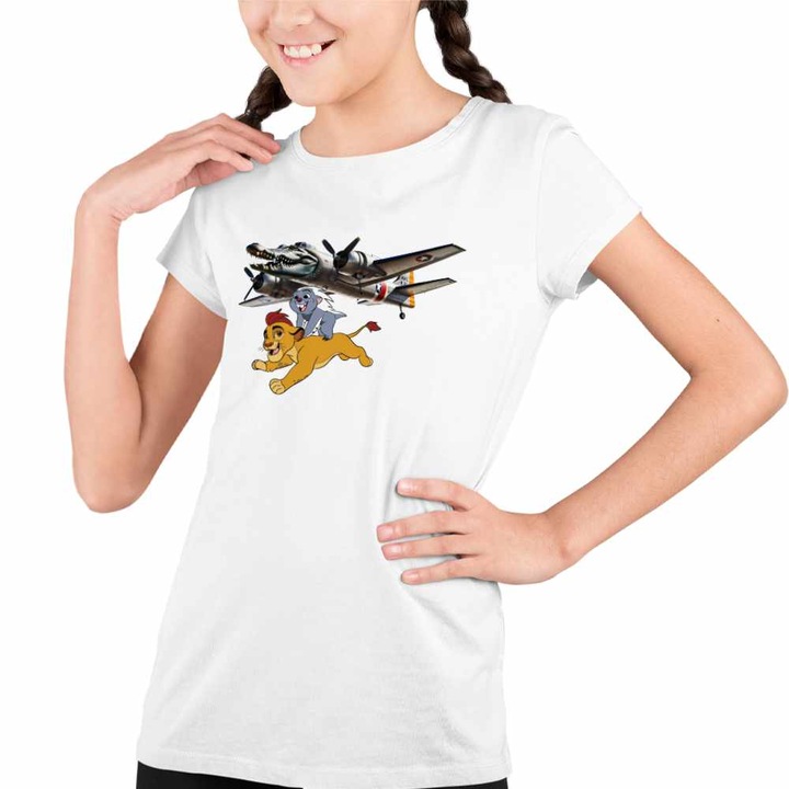 Tricou Copii Fete Bombardiro Crocodilo Garda Felina Meme, Fehér