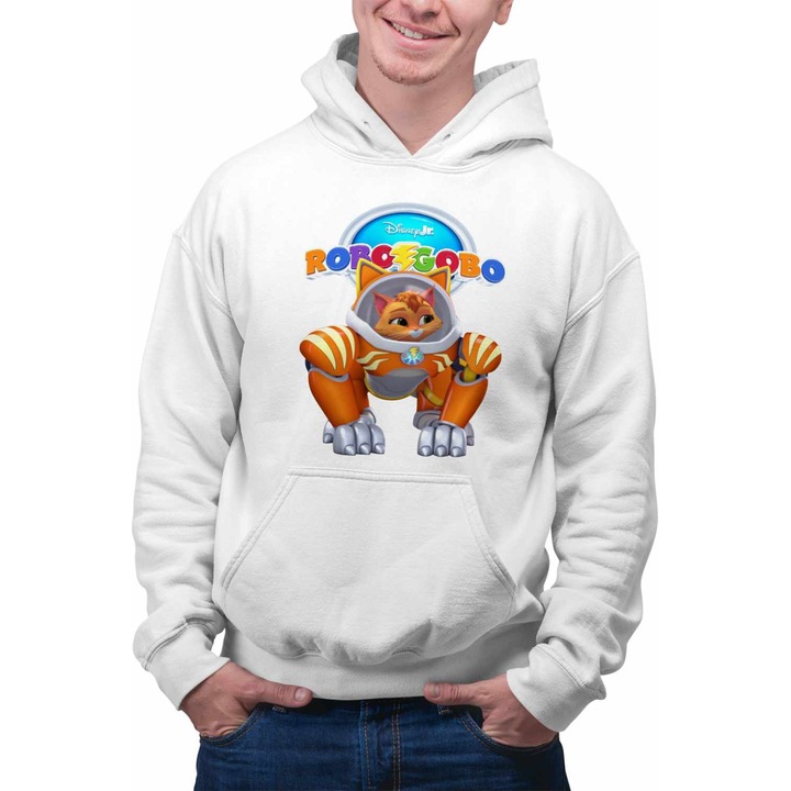 Hanorac Barbati Robogobo Allie Robosuit CoolTrend, alb, marime L