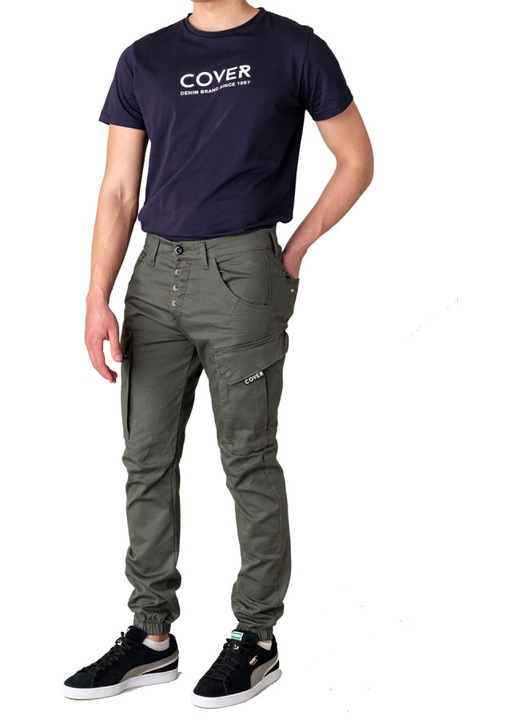 Pantaloni barbati, COVER, HUSA PORTBAGAJ ARMY, verde, material de calitate, 42 EU