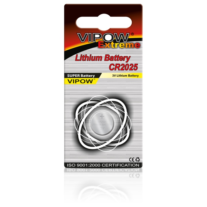 Baterie Vipow, CR2025, 3V, 20x2.5mm