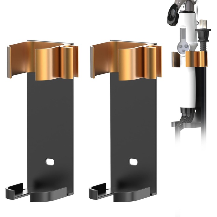 Fából készült hajgöndörítő tartó, 2 darabos készlet, 3.5cm alatti átmérőjű eszközökhöz