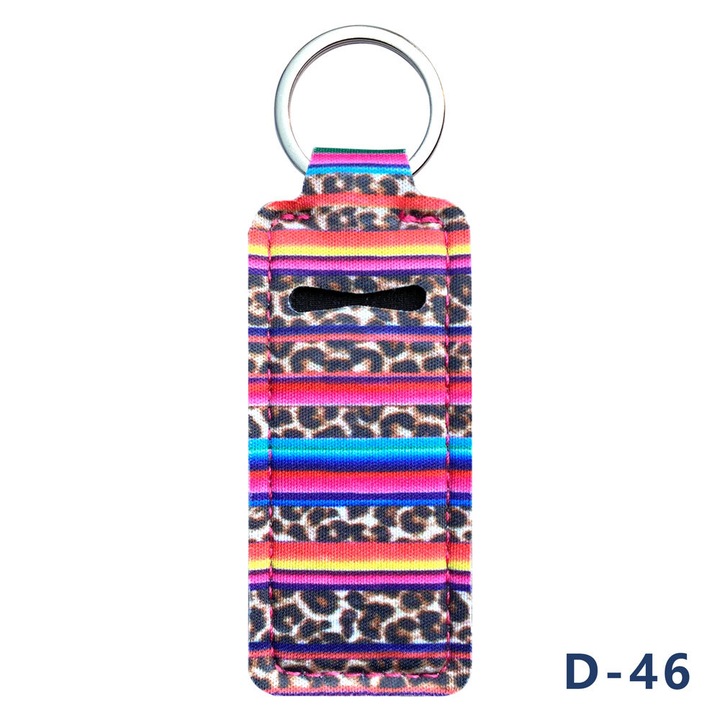 2 db Kulcstartó Ajakbalzsam Rendezőkészlet, Bohém Design, Többszínű, 10x4cm