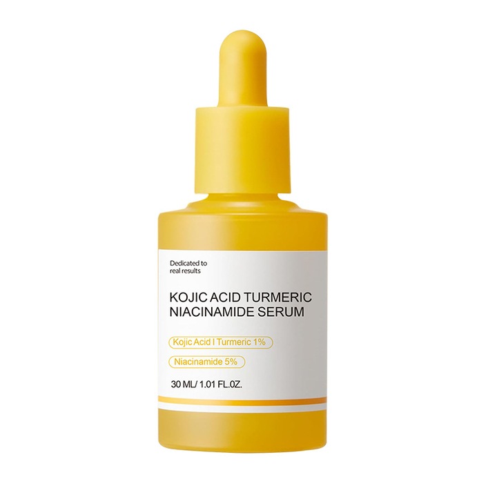 Kojic Acid & Kurkuma Szérum, Nyugtató és Bőrvilágosító, Bőrtónus Kiegyenlítésére