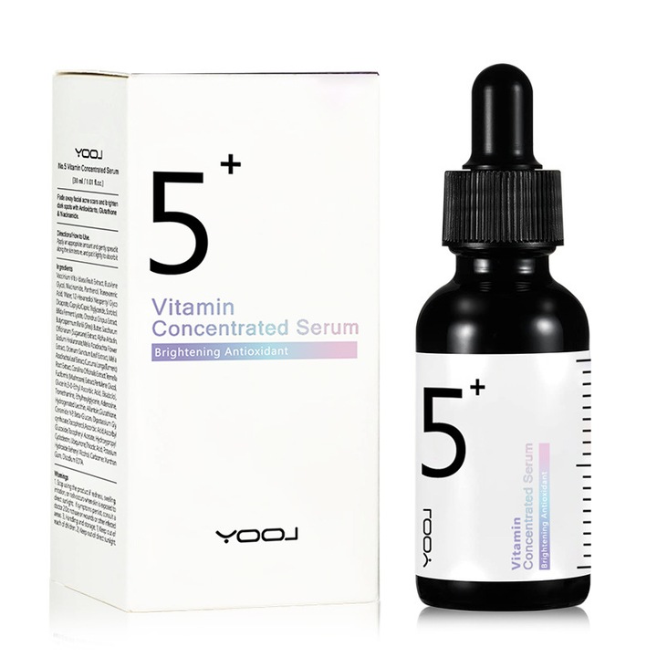 Серум 5+ Vitamin C, хидратиращ, за сияйна кожа, 30ml