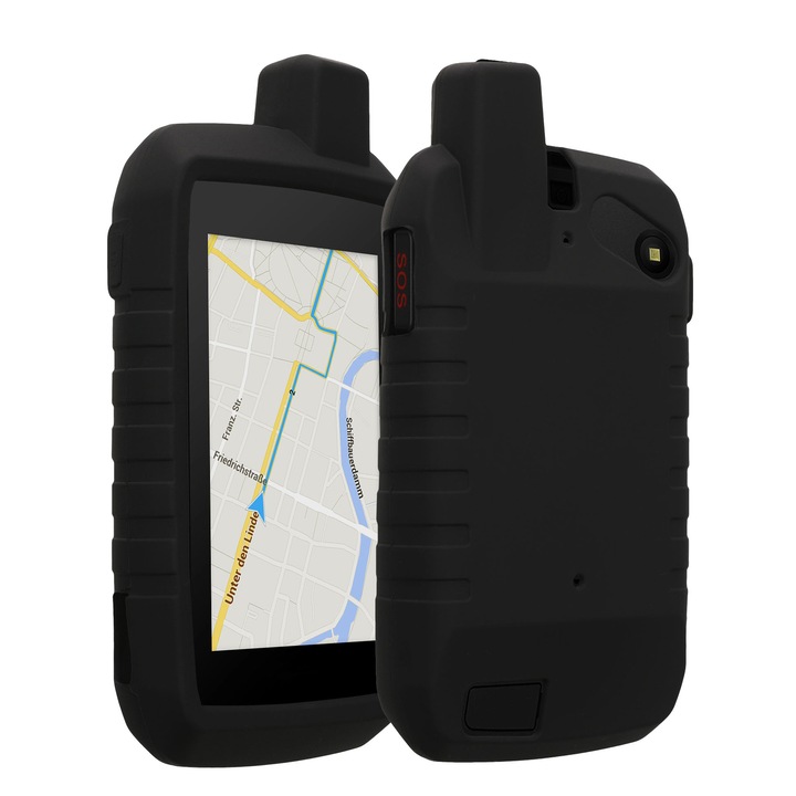 Husa de protectie Kwmobile pentru Garmin Montana 700i/Montana 750i, Negru, Silicon, KWM0000255T001C