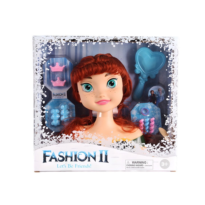 Păpușă de coafat pentru copii EmonaMall W5611, Maro