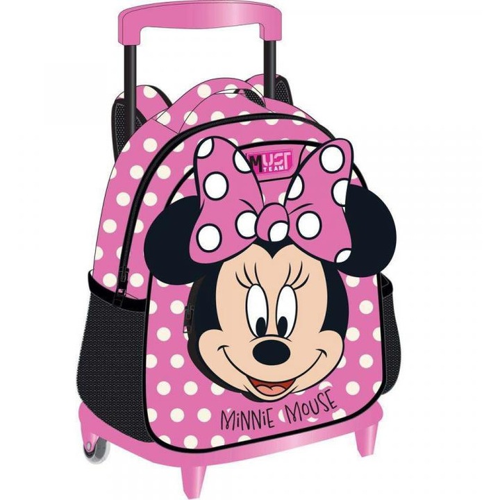 Luna: Must Team Minnie egér gurulós ovis hátizsák 27x10x31cm