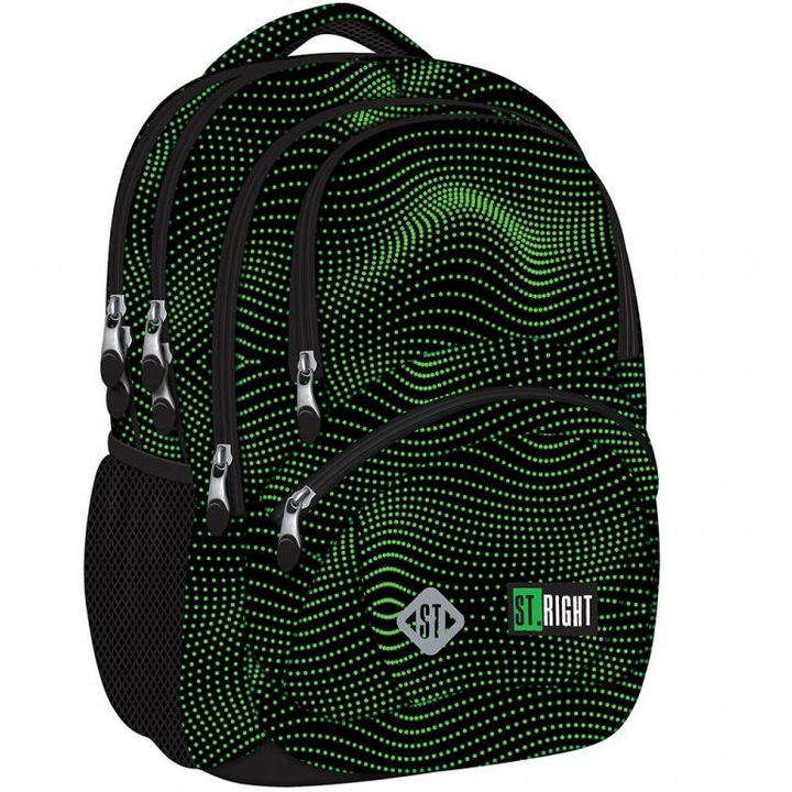 St.Right Green Halfton ergonomikus iskolatáska, hátizsák BP05 42x30x19cm