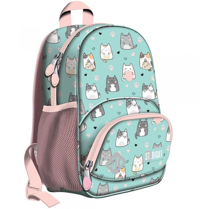 St.Right Charming Cats cicás iskolatáska, hátizsák BP70 32x22x11, 5cm