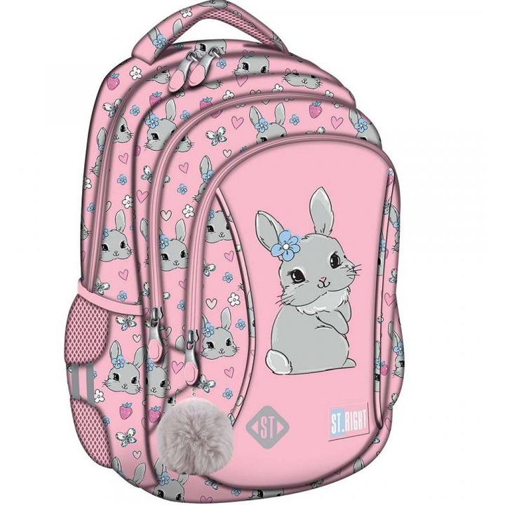 St.Right Cute Rabbit ergonomikus iskolatáska, hátizsák BP26 39x27x17cm