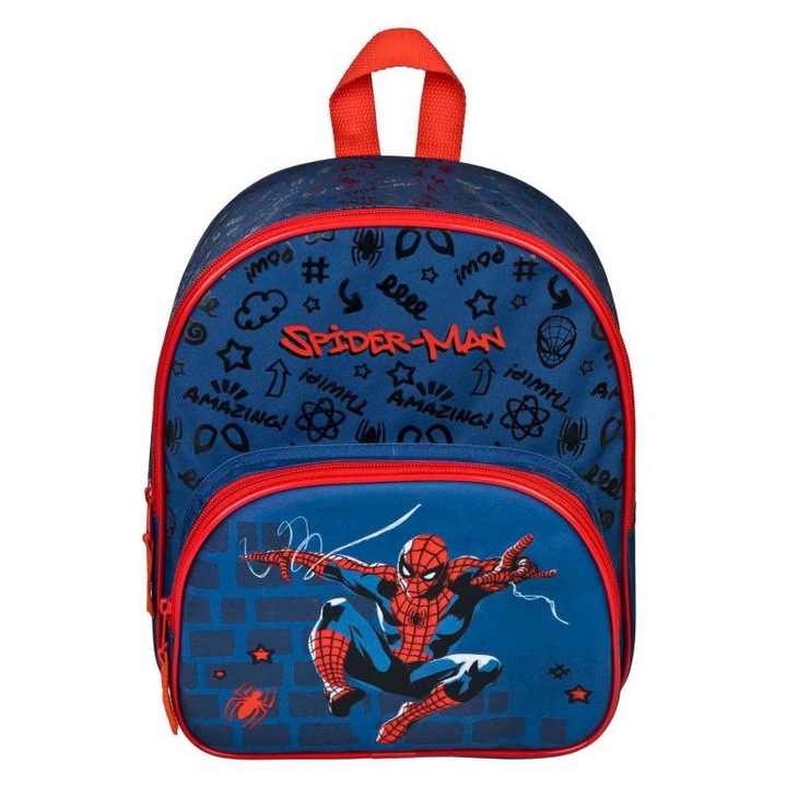 Pókember hátizsák elülső zsebbel