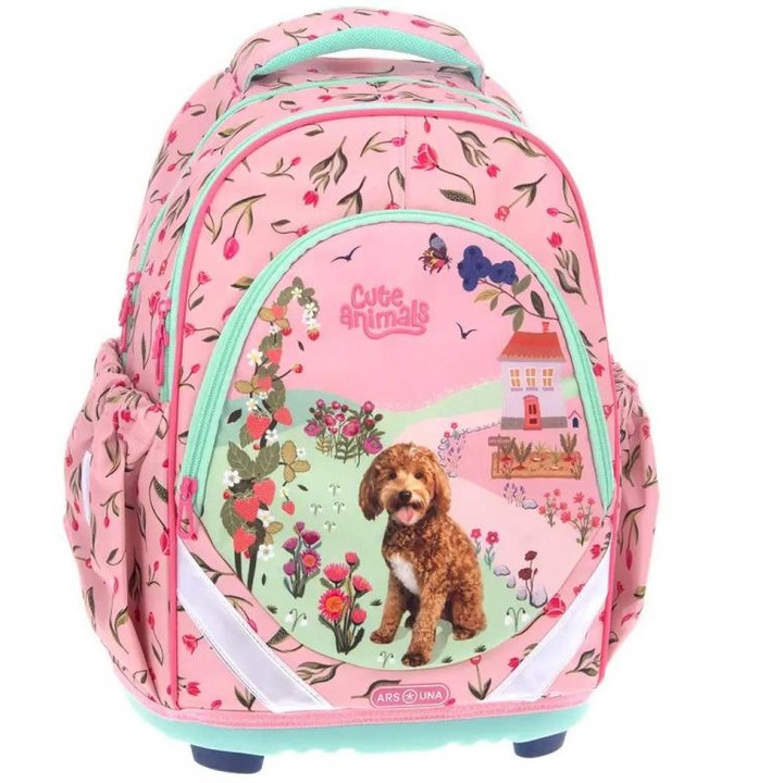Ars Una: Cute Animals Doggie anatómiai iskolatáska, hátizsák 33x43x22cm