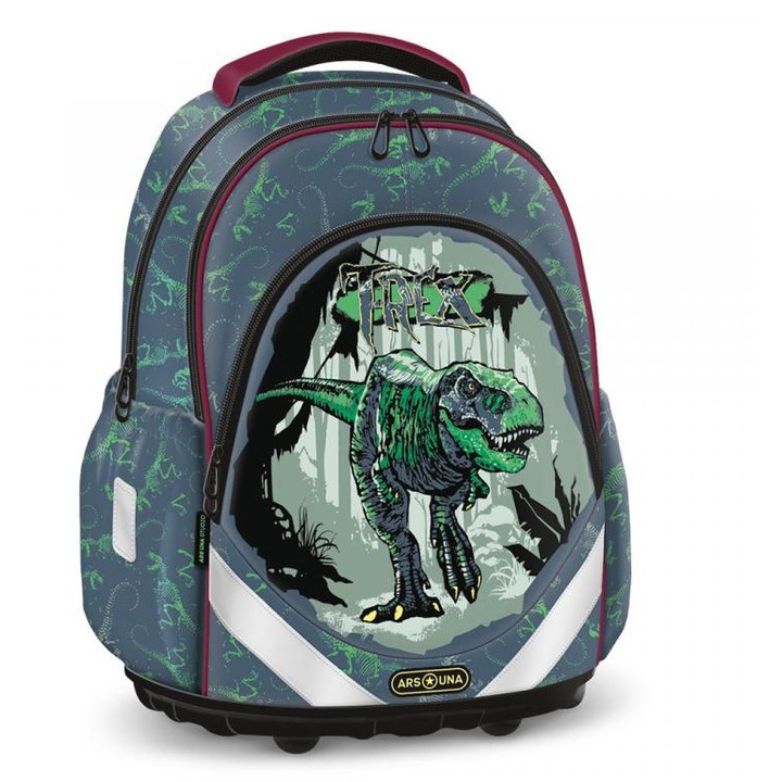Ars Una: T-Rex anatómiai iskolatáska, hátizsák 33x42x21cm