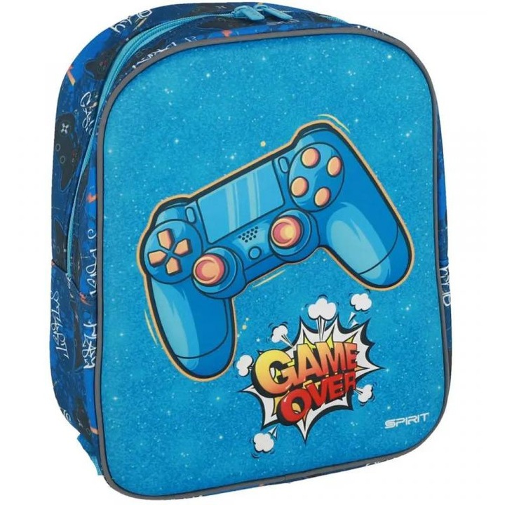 Spirit: Game over 3D mintás ovis hátizsák 30x25x12cm