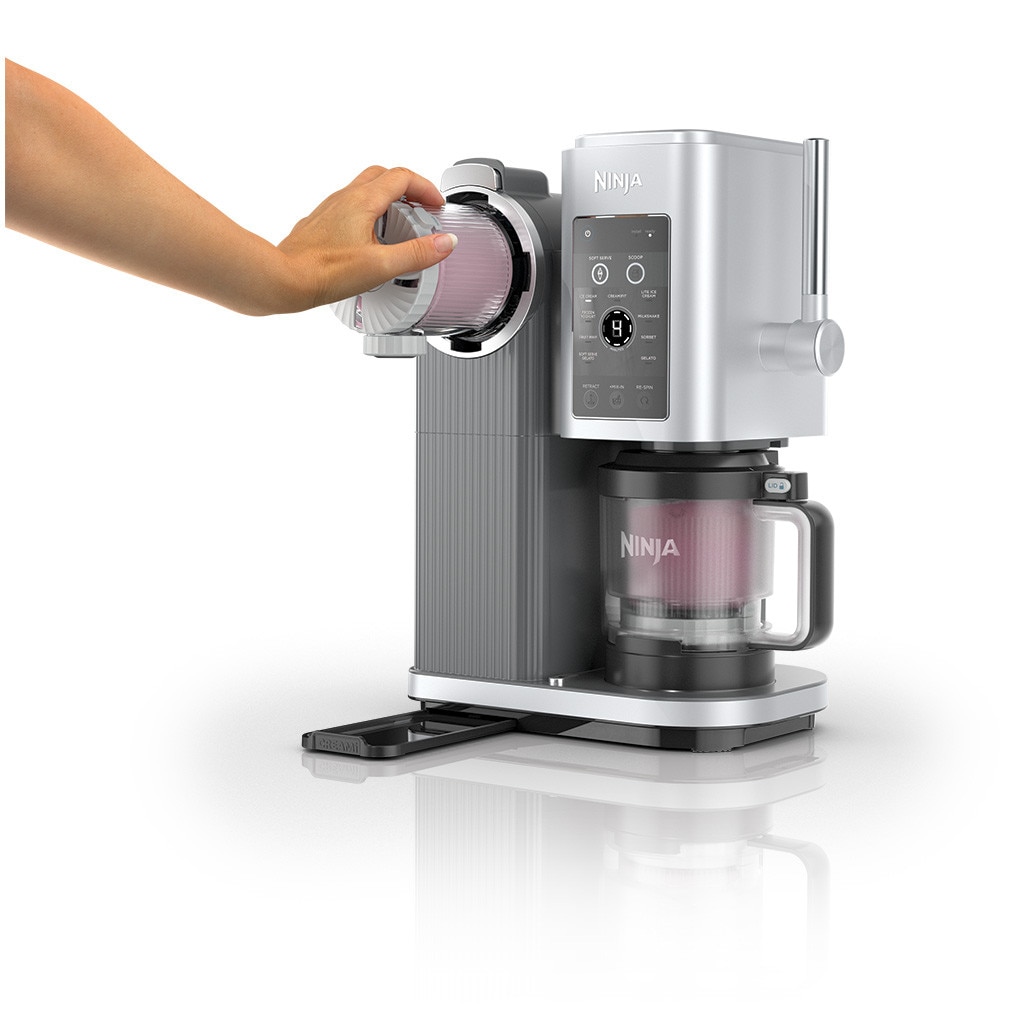 Ninja® CREAMi® Scoop & Swirl 13-in-1 Softeis & Eismaschine - Blau/Grau NC701EUND - Ninja DE