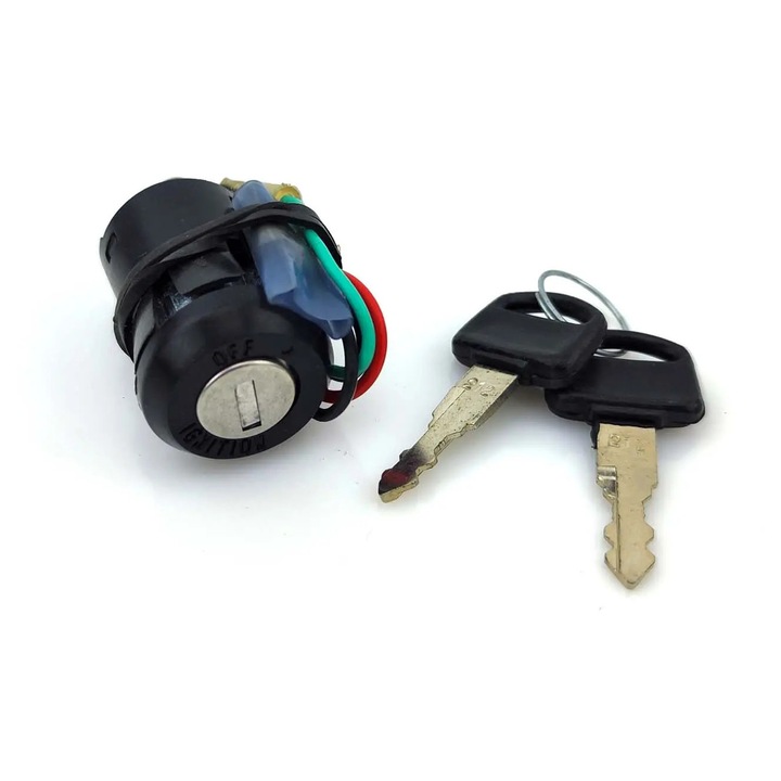 Gyújtáskapcsoló 4-pólusú rögzítőcsipesszel és 2 kulccsal Honda MT 5, 50, MB 50-hez MG00005441