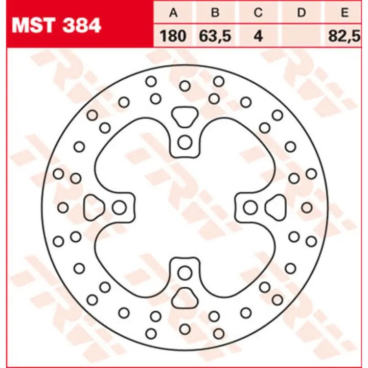 TRW Lucas féktárcsa MST384, merev MBHR_1142919