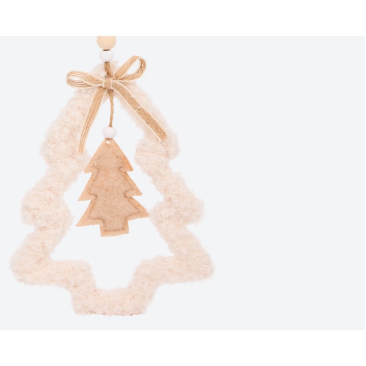 Pandantiv decorativ in forma de brad, roz