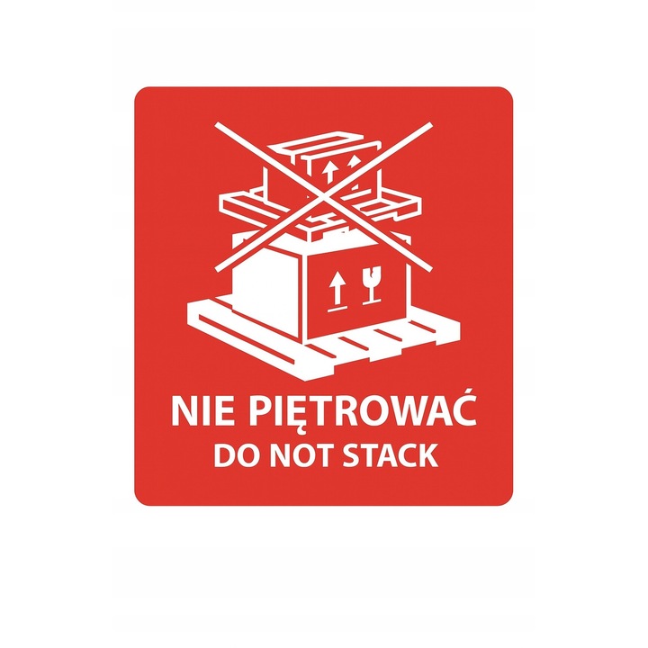 Etichete Autocolante, Neopak, Aderenta Puternica Pentru Marcaj Vizibil Si Manipulare Corecta, Ideale Pentru Depozite, Transport Si Coletarie, Mesaj Clar Pentru Protectia Pachetelor, 100x100 mm, 100 Bucati, Rosu