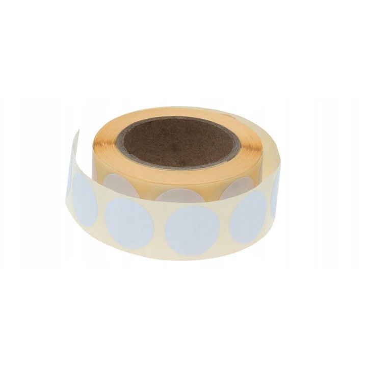 Etichete Autocolante, Neopak, Aderenta Puternica Pentru Marcaj Vizibil Si Organizare, Ideale Pentru Depozite, Magazine Si Ambalare, Compatibile Cu Scriere Manuala Si Termotransfer, 25 mm, 500 Bucati, Alb