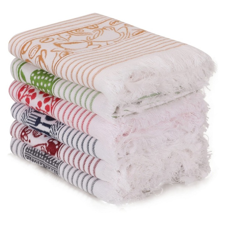 Set de prosoape 6 bucati, Premium Feel, UnicUtil, Multicolor